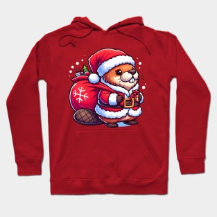 Cute Christmas Beaver Hoodie